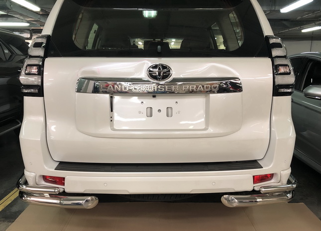 Задняя защита бампера Toyota Prado 150 Style 2019